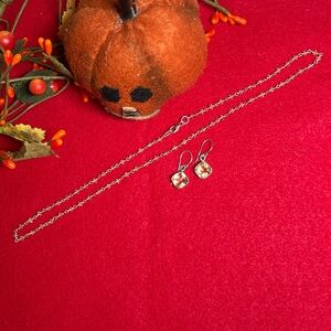 Citrine/Sterling Earrings and Necklace